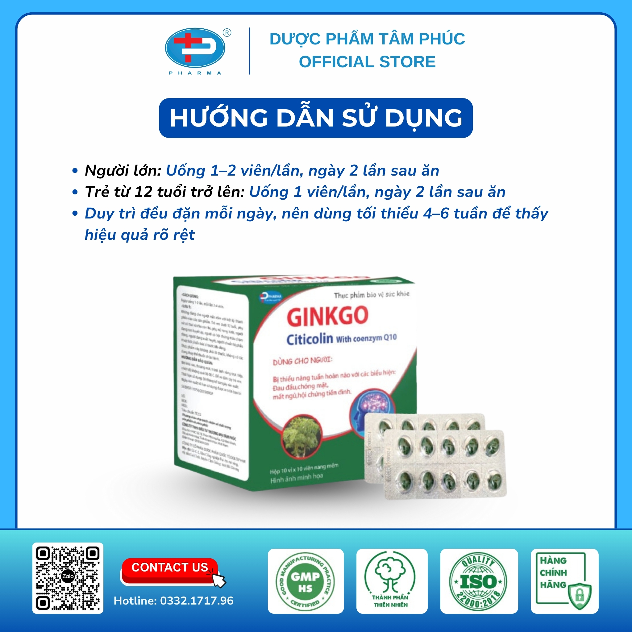 SP - GINKGO CITICOLIN - HDSD